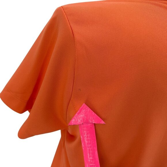 NWD Nike Golf Fit Dry Orange Polo Shirt Top Womens Small - Picture 5 of 10